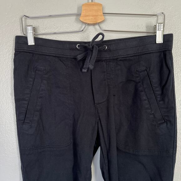 James Perse Pants Soft Drape Black Drawstring Waist Cotton Modal Women 1 S Small - Picture 4 of 16